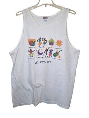Hanes Heavyweight St. Kitts Graphic Tank Size XL